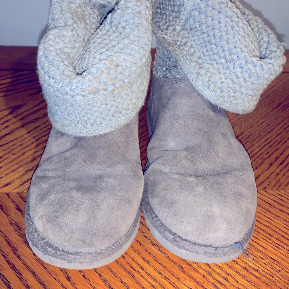 UGG Gray Sweater Boots